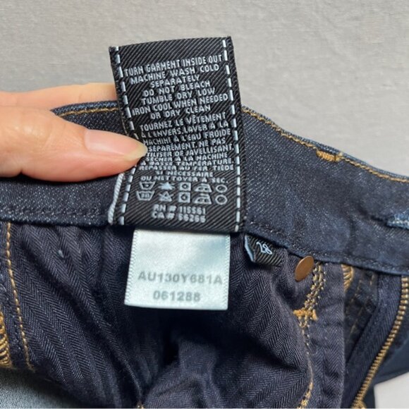 7 For All Mankind ‘A’ pocket Dark Blue Flare Bootcut Jeans Sz 28 - Picture 11 of 16